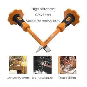 Finder Juego de 2 cinceles resistentes de 12 pulgadas con_3