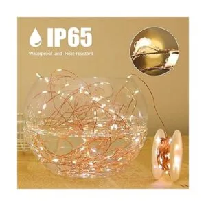 HSicily Luces de hadas enchufables 100 luces LED de 33_4