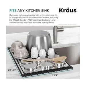 Kraus KRM10DB Kore Escurridor de platos multiuso para_4