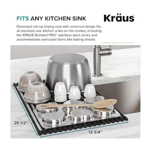 Kraus KRM10DB Kore Escurridor de platos multiuso para_4