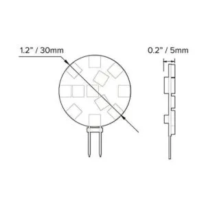 Dream lighting Bombilla LED de repuesto G4 de 12_5