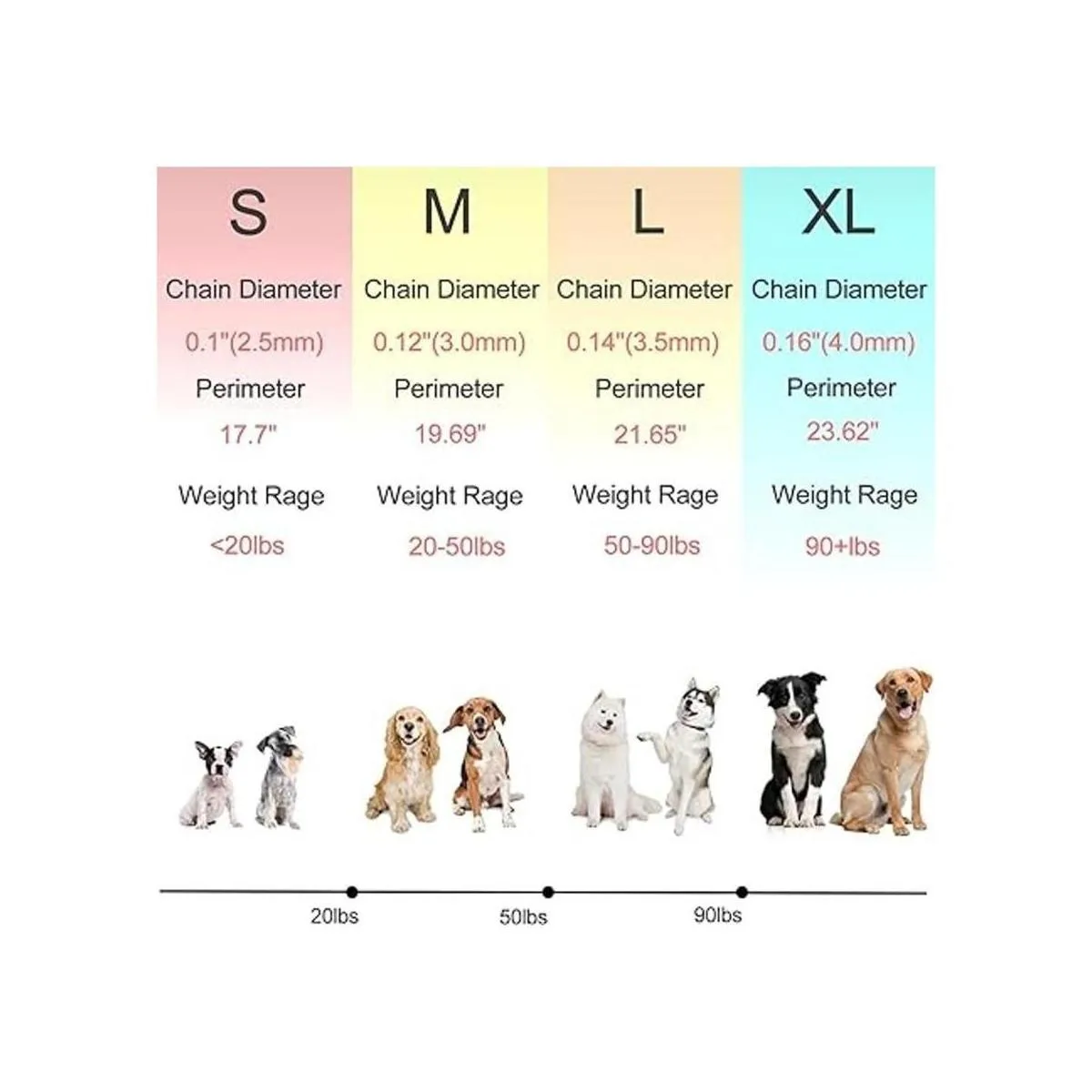 Darkyazi Collar de acero inoxidable duradero para perros_6