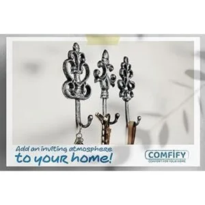 Shabby Chic de Comfify juego de 3 ganchos de pared de_4