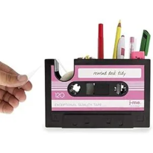 Dispensador de cinta de cassette soporte para bolígrafos_2