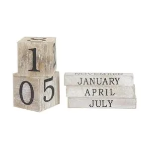 Juvale Bloques de calendario de escritorio de fecha_5
