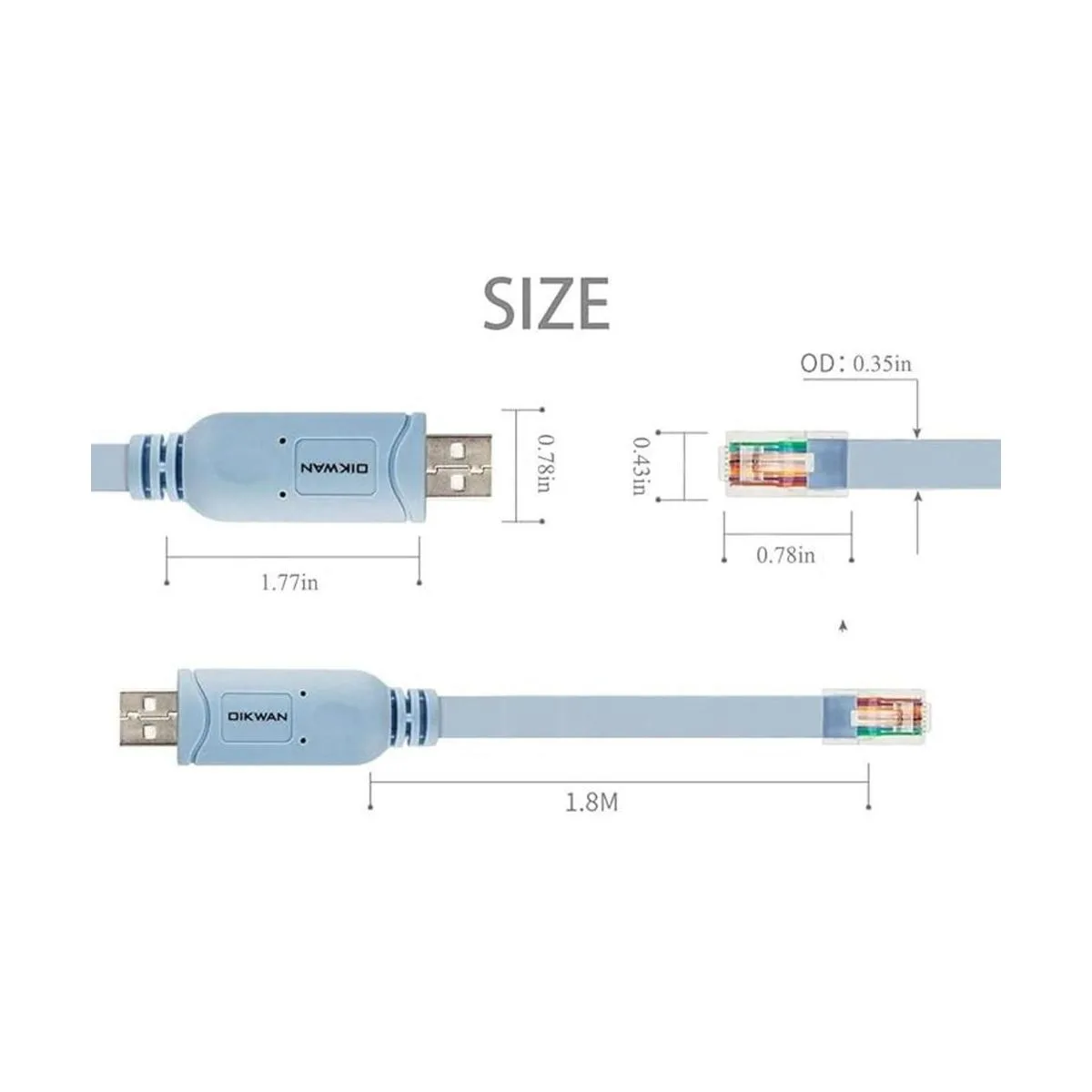 OIKWAN Cable de consola cable de consola USB cable de_6