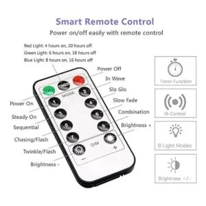 HSicily Luces de hadas enchufables 100 luces LED de 33_6