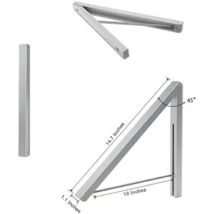 Anjuer Perchero plegable con gancho de valet organizador_4