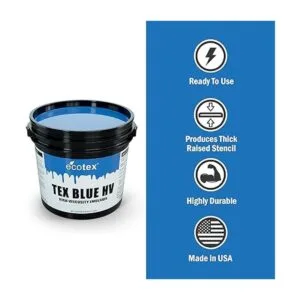 Ecotex Tex Blue HV Pintura de emulsión para serigrafía_3