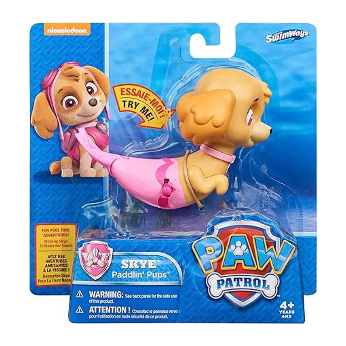 SwimWays Paw Patrol Paddlin Pups Skye juguetes de baño y_2