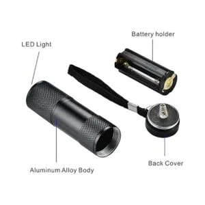 Optimal Shop Paquete de 6 linterna UV Blacklight 9 LED_4