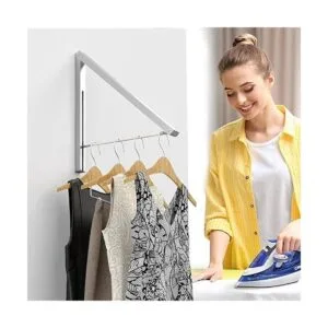 Anjuer Perchero plegable con gancho de valet organizador_2