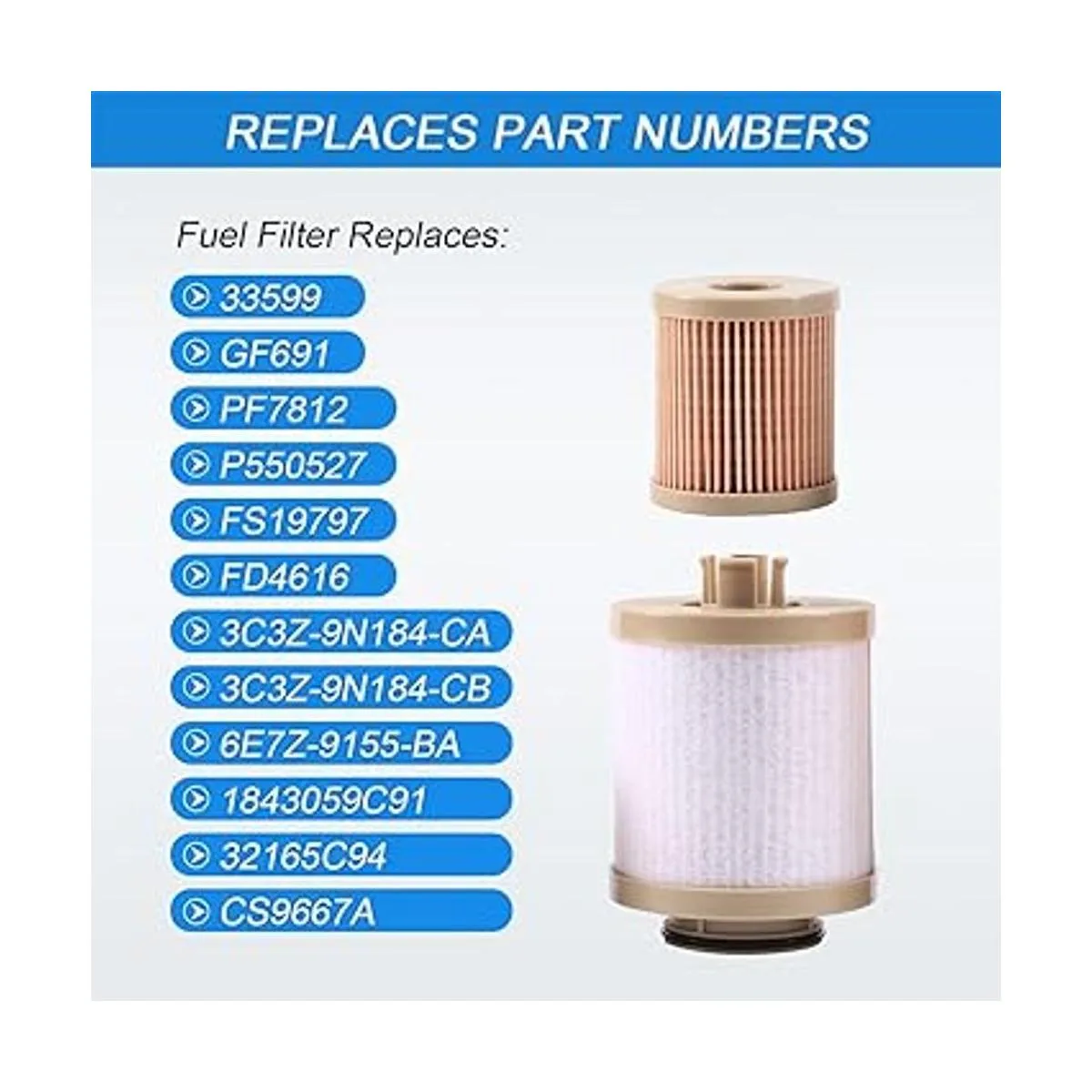 Reemplazo del filtro de combustible diésel FD4616 para_3