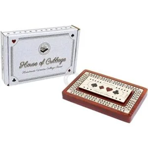 House of Cribbage 2 pistas Tabla de madera para_4