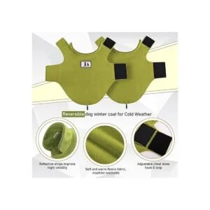 DENTRUN Abrigo de forro polar para perros en invierno_6