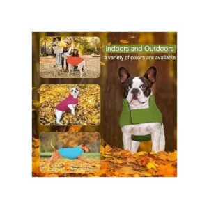 DENTRUN Abrigo de forro polar para perros en invierno_2