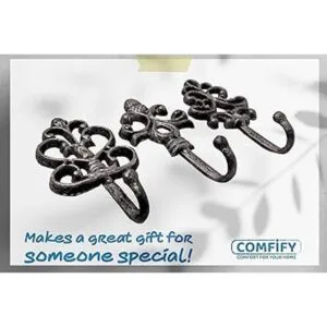 Shabby Chic de Comfify juego de 3 ganchos de pared de_3