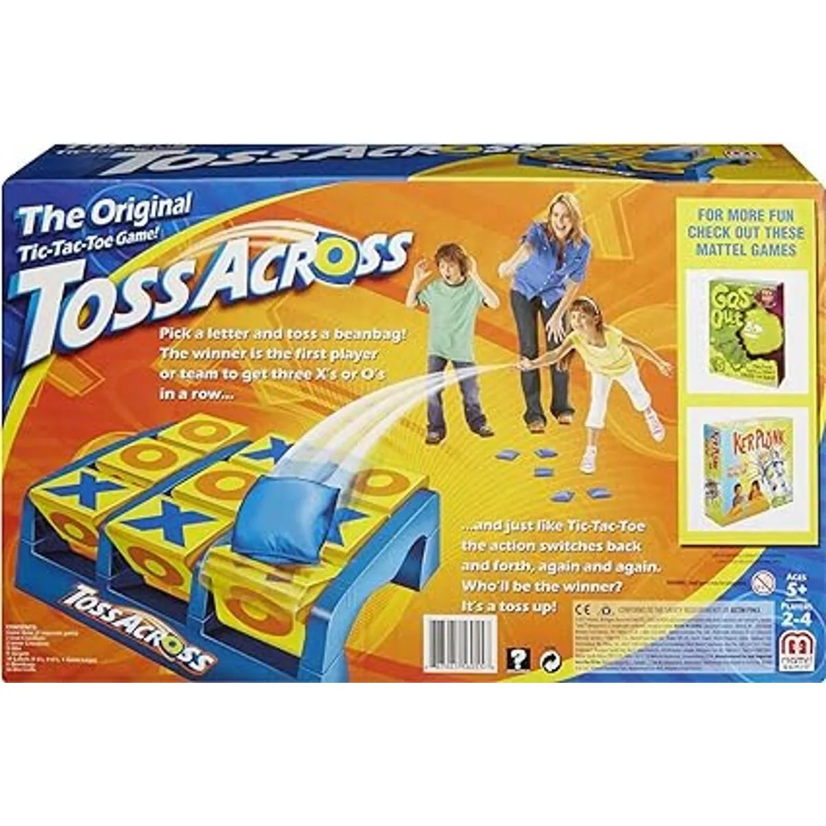 Mattel Games Juego Toss Across El juego original TicTacToe_4
