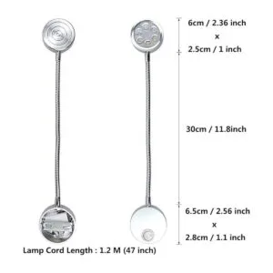 Luces de lectura para libros en la cama luz de montaje en_3