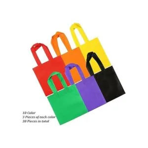 Aneco Paquete de 30 bolsas no tejidas de 10 colores para_3