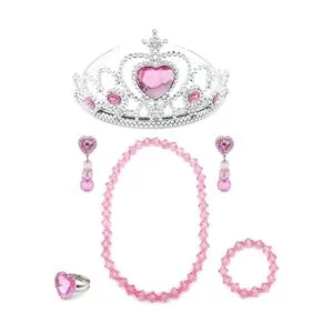 Elesa Miracle Juego de tiaras para niña collar pulsera_2