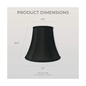 Royal Designs BSO70412BLK Pantalla de lámpara True Bell_6
