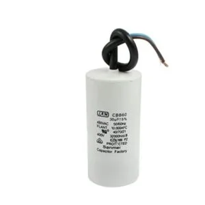 CBB60 AC 450 V 30uF del motor Running Capacitor w 2 cables_1
