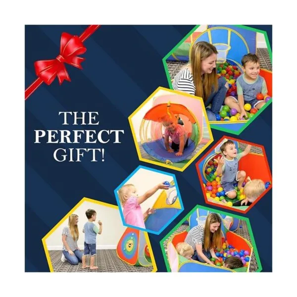 5pc Kids Playhouse Jungle Gym WPop Up Play Tents Túneles_4
