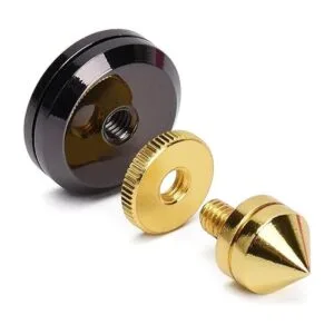 Juego de 4 tacos para altavoces dorados para subwoofer_4