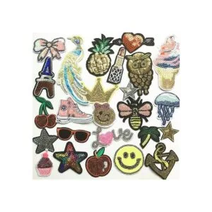 Dandan DIY Parche de lentejuelas bordadas para coser y_4