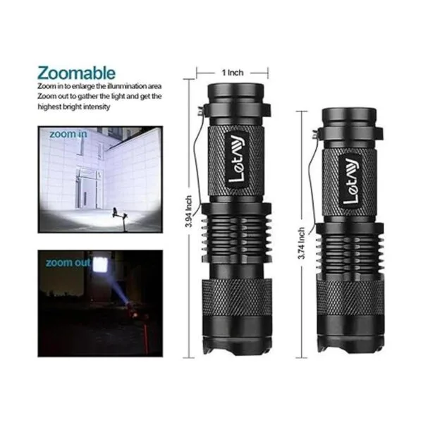 LETMY Linterna táctica mini linternas LED superbrillantes_2