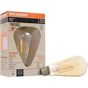 SYLVANIA LED Vintage ST19 60W Equivalente E26 Eficiente_1