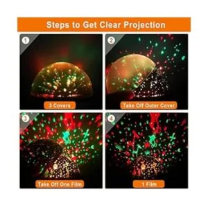 Moredig Proyector de luz nocturna luz nocturna de bebé_4