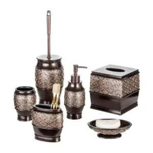 Creative Scents Funda cuadrada de pañuelos marrones_6