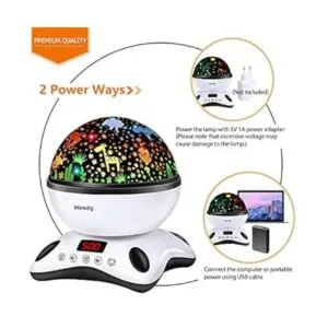 Moredig Proyector de luz nocturna luz nocturna de bebé_3