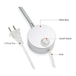 Luces de lectura para libros en la cama luz de montaje en_5