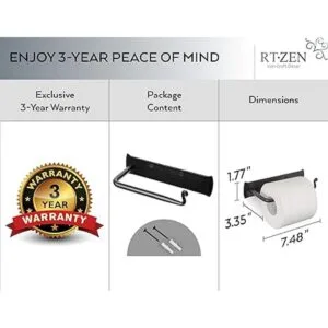 RTZEN Soporte para papel higiénico de baño hecho a mano_4