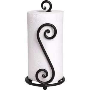 Soporte para toallas de papel elegante color negro_1