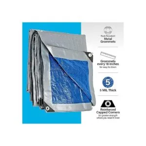 Lona de 10 x 12 pies lona de plástico impermeable de_3