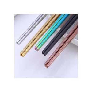 Koolemon Juego de 5 palillos de acero inoxidable 304_7