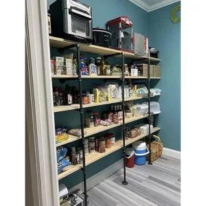 Estante industrial de tubo de hierro retro para montaje en_6