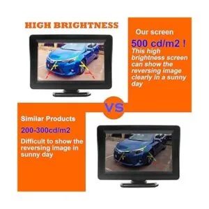 Kit de cámara de respaldo y monitor para coche_2