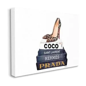 Stupell Industries Glam Fashion Juego de libros de tacón_1