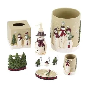 Avanti Linens Snowmen Gathering Collection Papelera_4