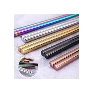 Koolemon Juego de 5 palillos de acero inoxidable 304_3