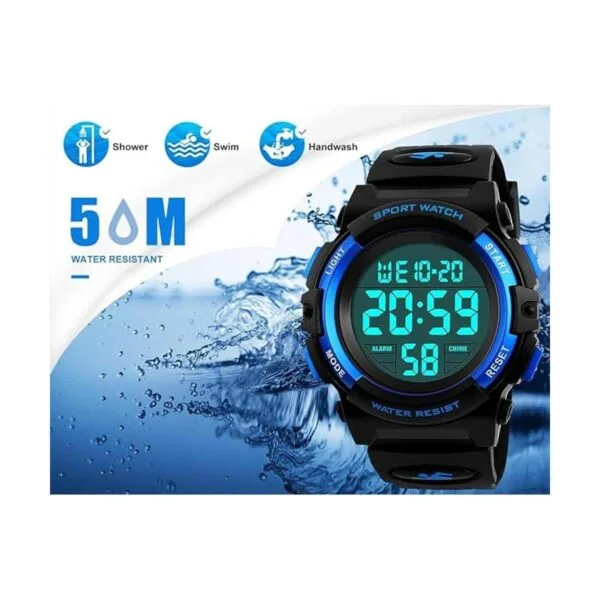 Reloj digital para niños deportivo resistente al agua_5