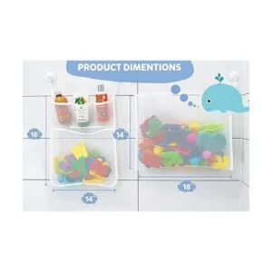 Comfylife 2 organizadores de juguetes de baño de malla 6_2