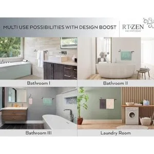 RTZEN Toallero para baño soporte de pared de hierro_5