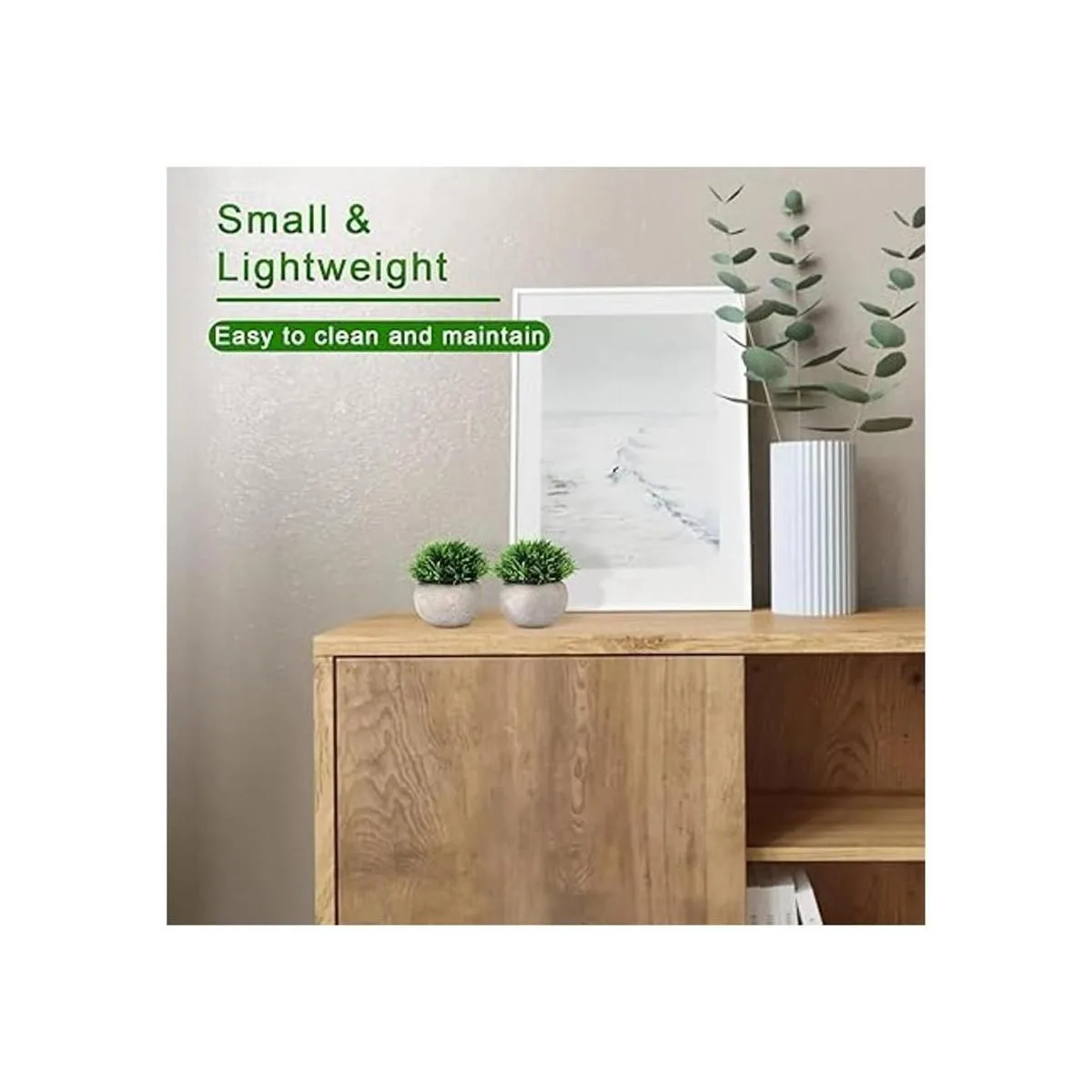 THE BLOOM TIMES 2 piezas de plantas falsas para decoración_5