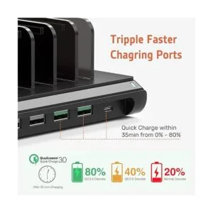 Alxum Estación de carga USB estación de carga rápida de_3